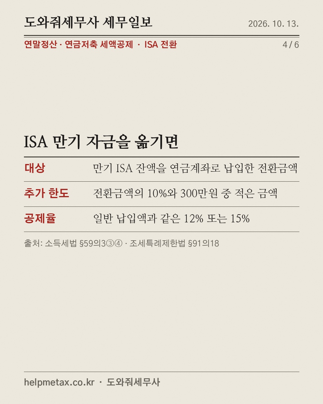 연금저축, 600만원까지만 (4/6)