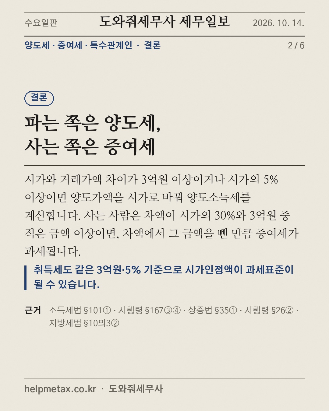 싸게 넘긴 상가, 세금은 '시가'로 (2/6)